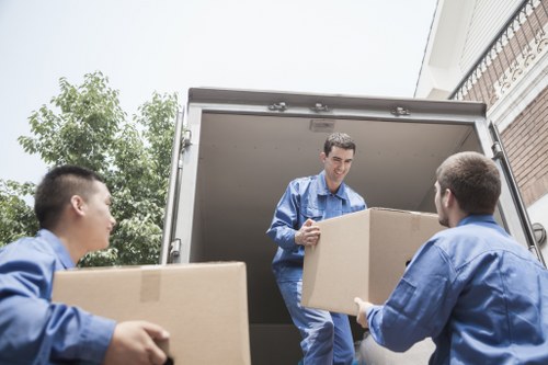 Van loading support for a move in North London