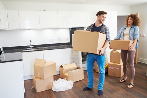 Local removals team handling a flat move in Haringey