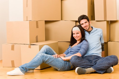 Packing and loading furniture for a Haringey house removal