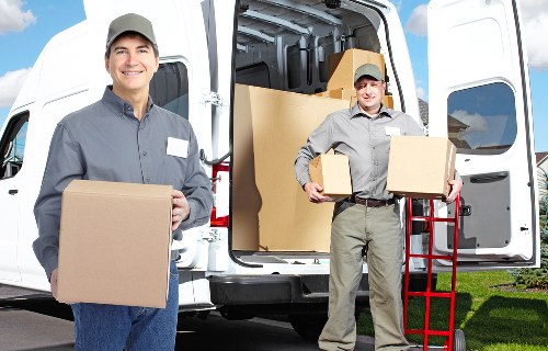 Loading furniture and boxes for a Haringey moving job