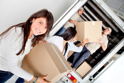 Careful moving of household furniture in a Haringey flat